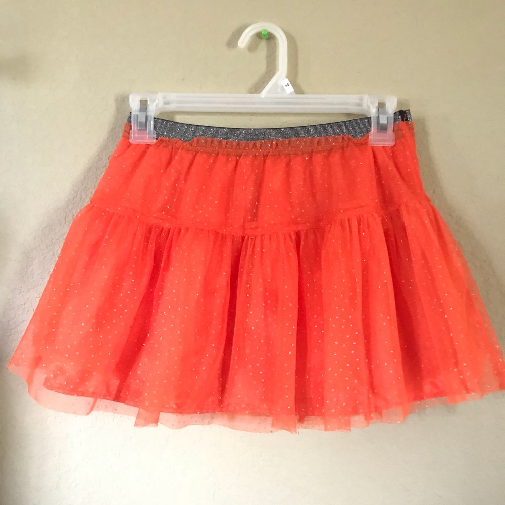 Orange Glittery Skirt